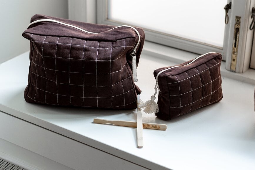Neceser Humdakin, 13 x 18 cm, color cacao