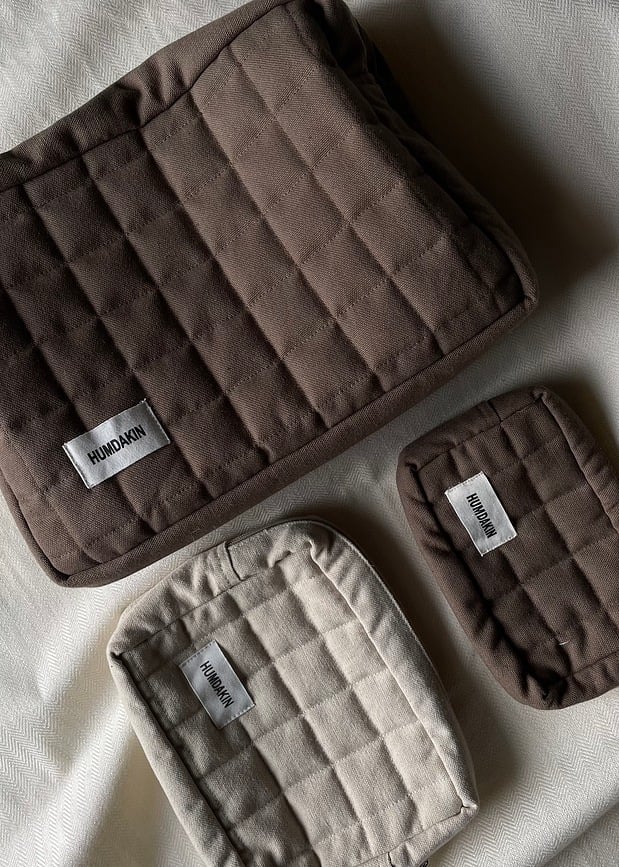 Neceser Humdakin, 16 cm, beige