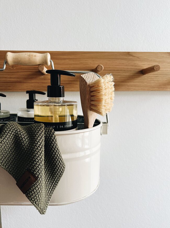 Paño de Cocina de punto Humdakin, 28 x 28 cm, beige jaspeado