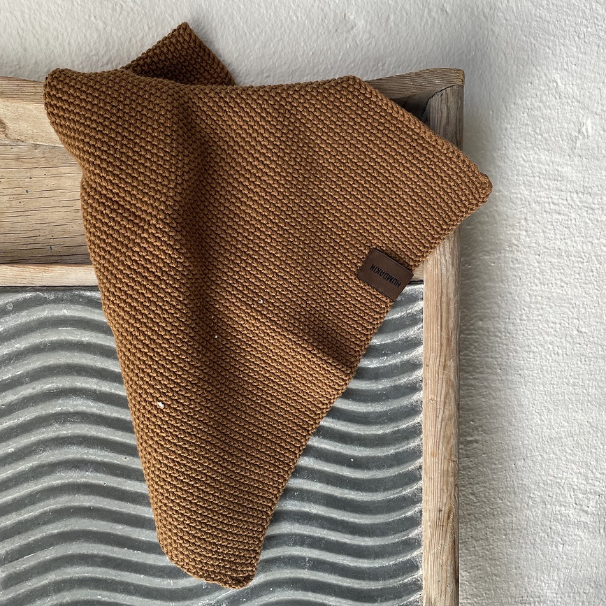 Paño de Cocina de punto Humdakin, 28 x 28 cm, beige jaspeado