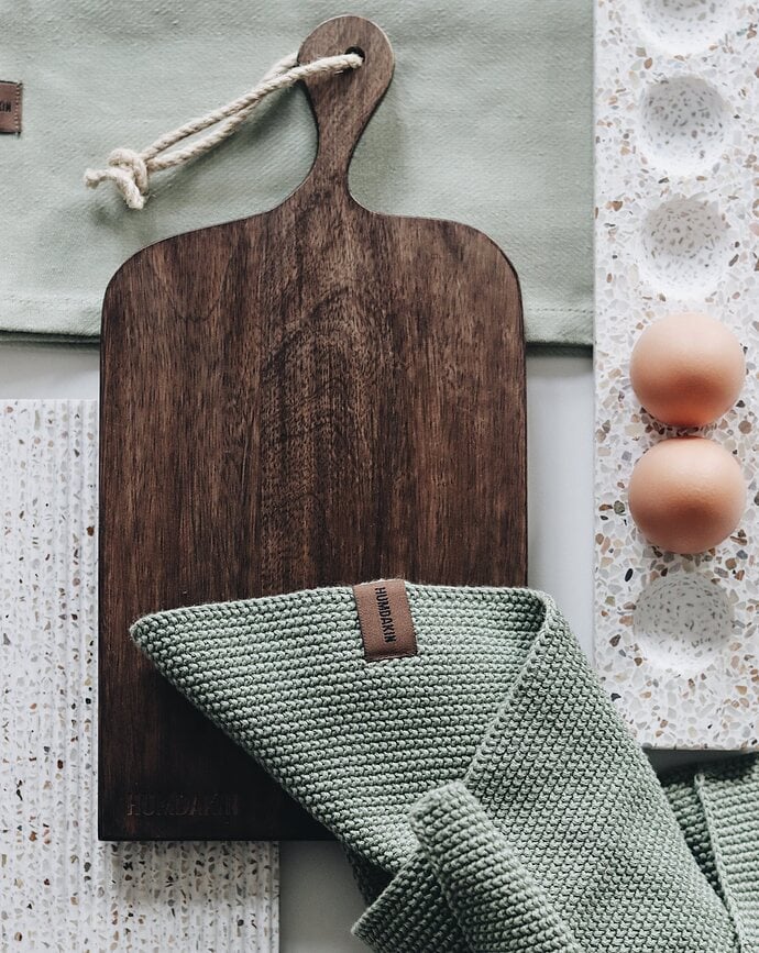 Paño de cocina de punto Humdakin, 45 x 70 cm, beige melange