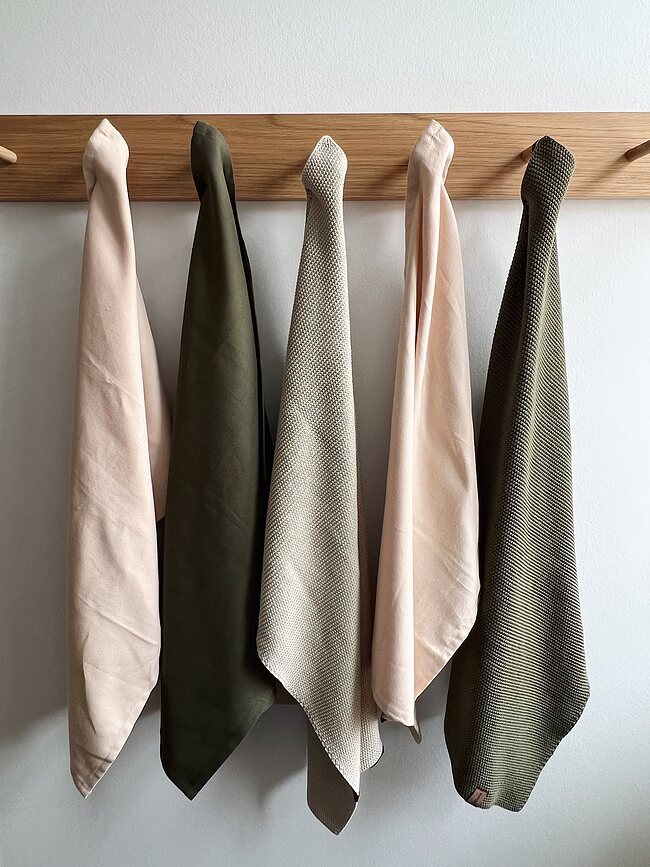 Paño de cocina de punto Humdakin, 45 x 70 cm, beige melange