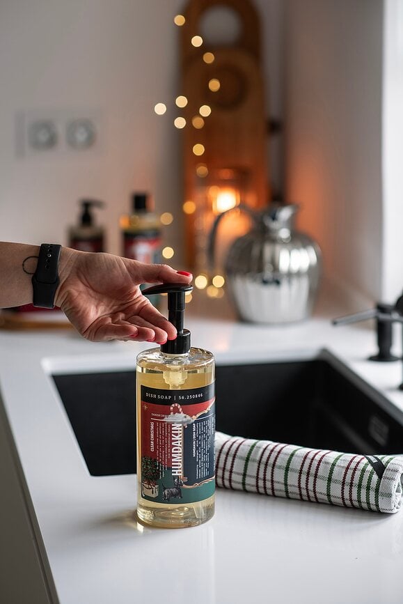 Paños de Cocina Humdakin 73 Christmas, a cuadros, beige, 45 x 70 cm, 2 unidades