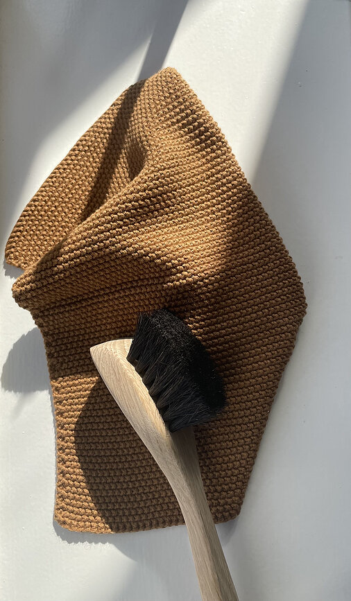 Ściereczka do naczyń Humdakin 93 Knitted Dishcloth 28 x 28 cm brązowa