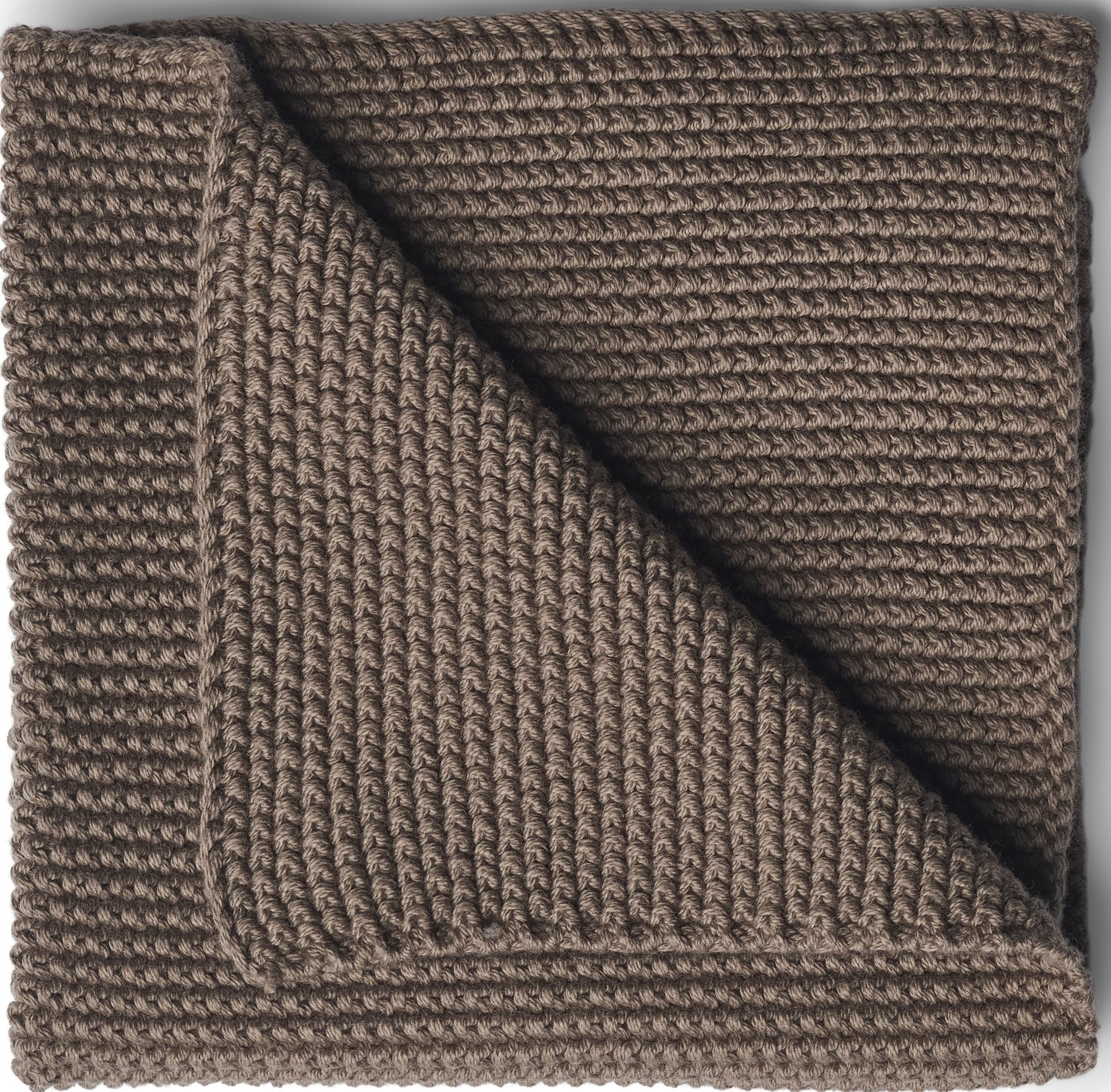 Ściereczka do naczyń Humdakin Knitted 28 x 28 cm ciemnobeżowa
