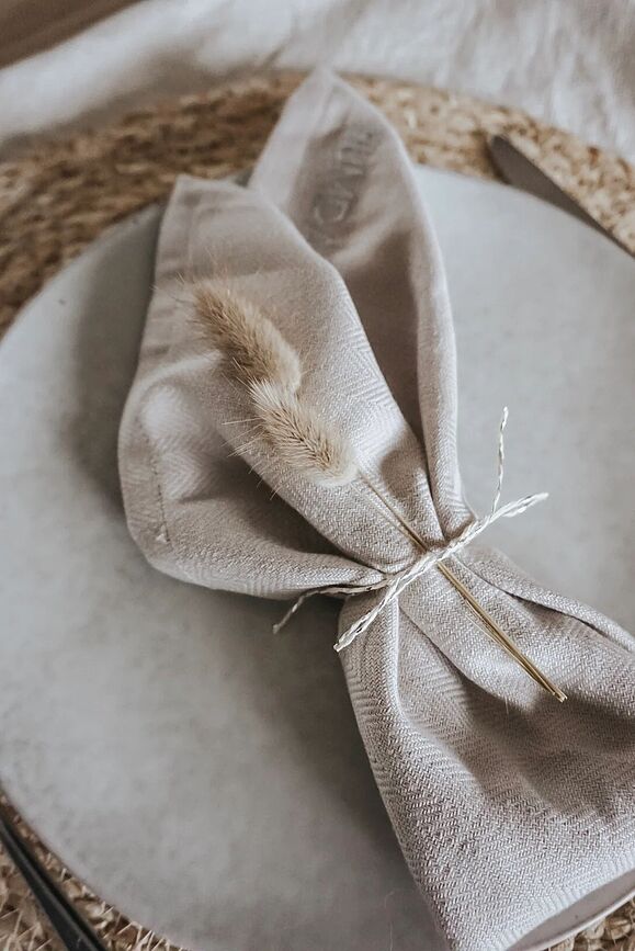 Servilletas Humdakin, 40 x 40 cm, color carbón, 2 unidades