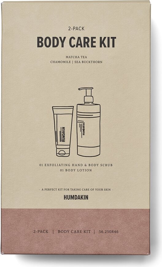 Set de Loción y Exfoliante corporal Humdakin, 2 piezas