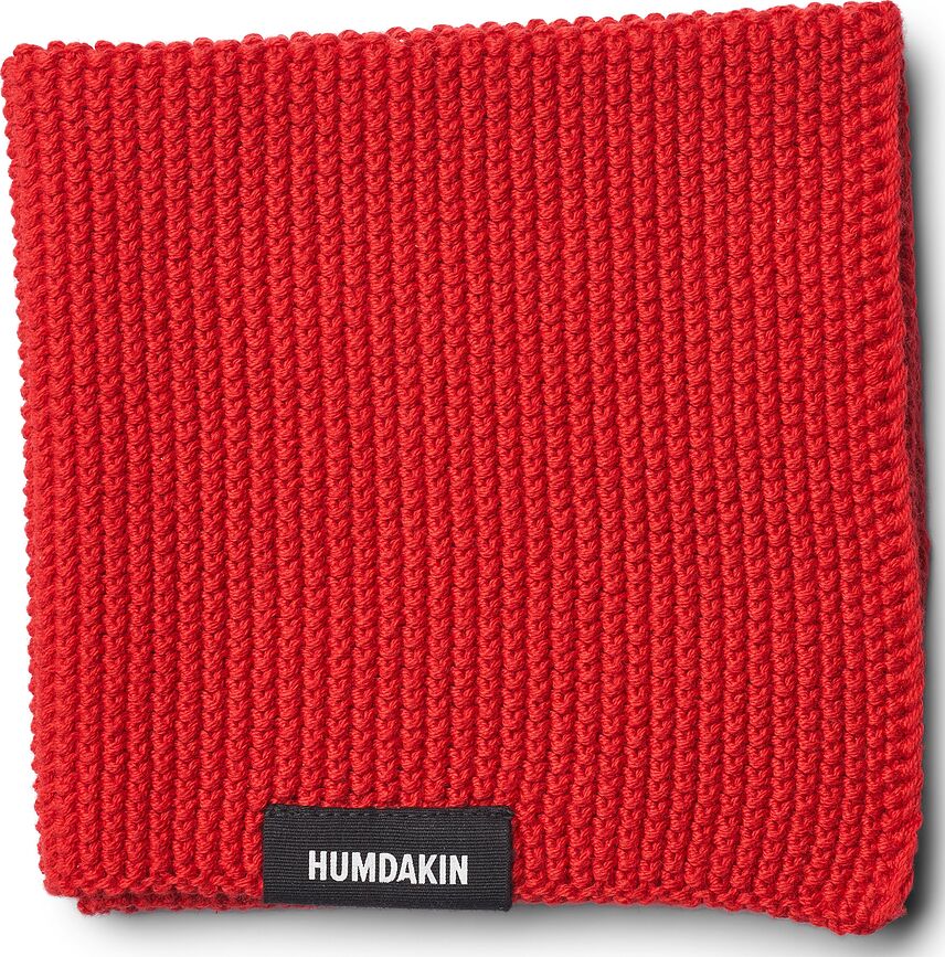 Strofinaccio Humdakin Knitted a quadretti 28 x 28 cm rosso intenso