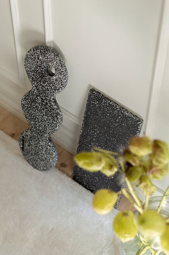 Подставка для украшений Humdakin Venice Terrazzo, прямоугольная, камень, 33,2×16,7 см, чёрная — фото 2