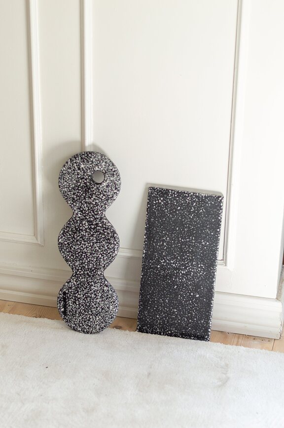 Подставка для украшений Humdakin Venice Terrazzo, прямоугольная, камень, 33,2×16,7 см, чёрная — фото 3