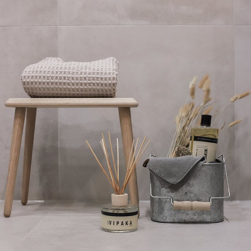 Toalla de Baño Waffle Humdakin, 70 x 135 cm, color crema