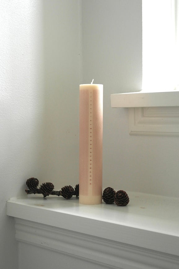 Vela Humdakin Christmas, 25 cm, castaña