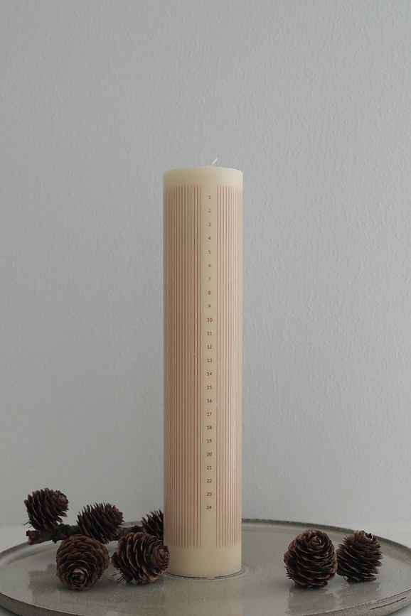 Vela Humdakin Christmas, 25 cm, castaña