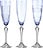 Copas de champán Veranda, 200 ml, celeste, 3 unidades