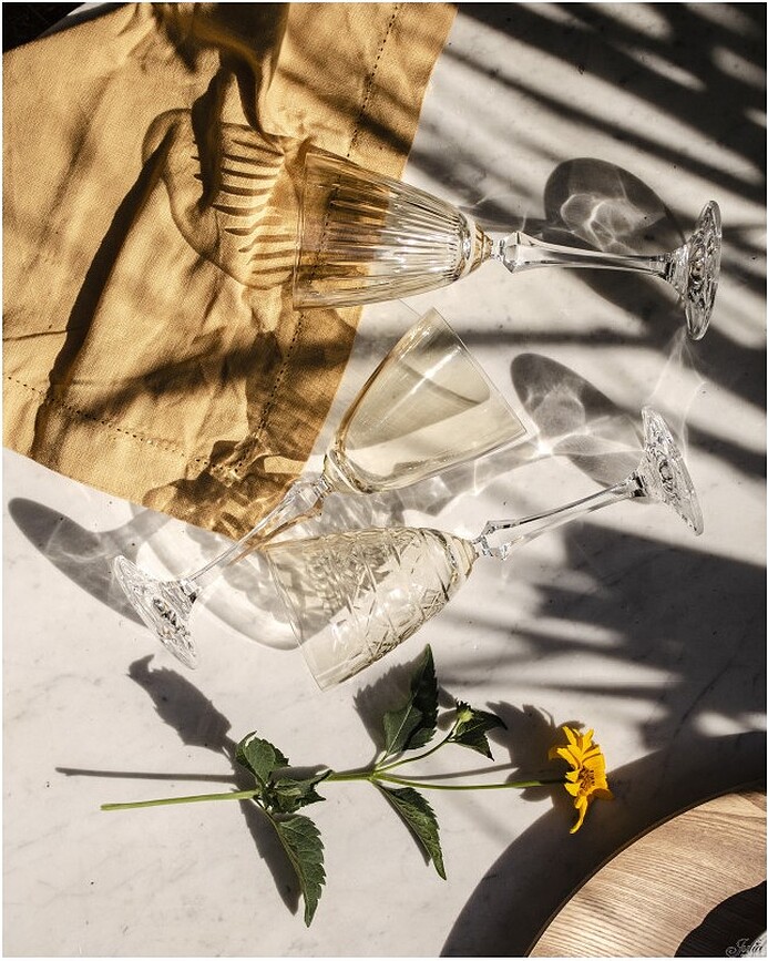 Copas de Vino Veranda, 250 ml, doradas, 3 unidades