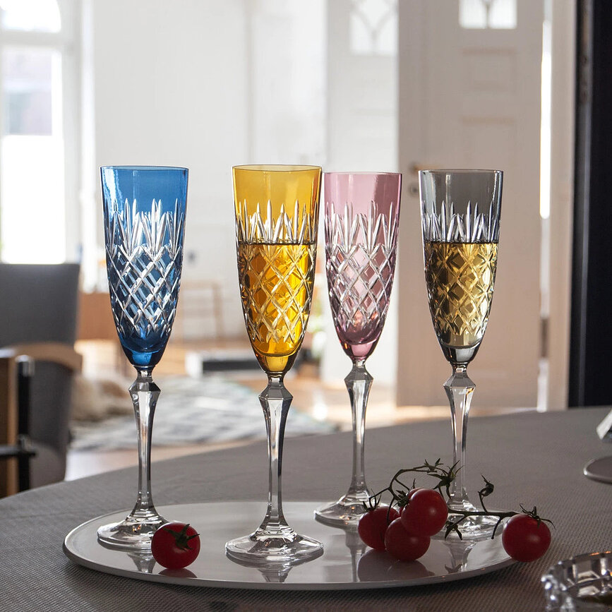 Flûtes à champagne Ananas 200 ml, lot de 4