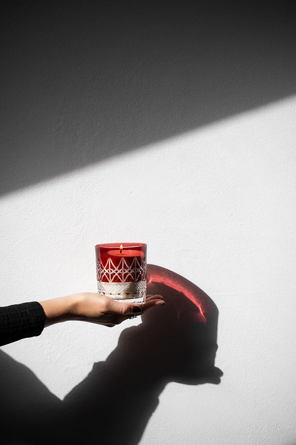 Huta Julia Cassablanca Passion Dišeča Sveča, v kristalu