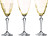Kieliszki do wina Veranda 250 ml złote 3 szt.