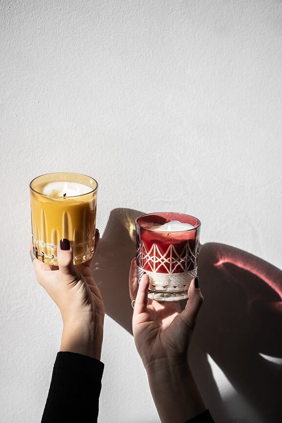 Vela Aromática de cristal Huta Julia Milan Glamour