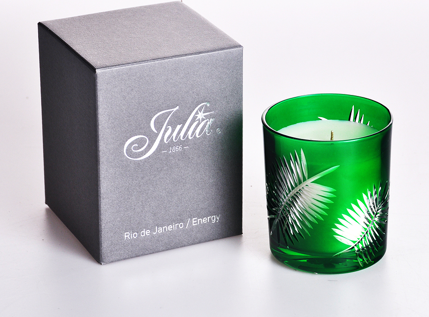 Vela aromática de cristal Huta Julia Rio De Janeiro Energy