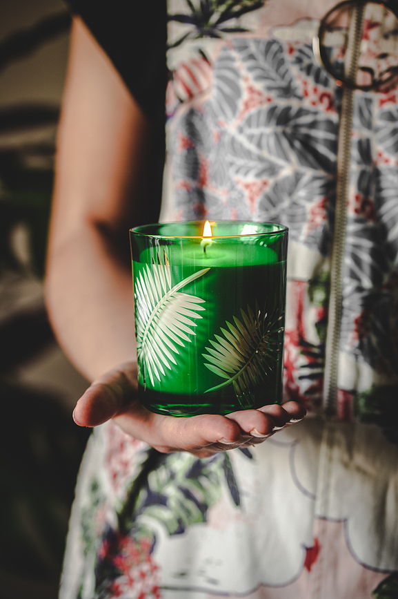 Vela aromática de cristal Huta Julia Rio De Janeiro Energy