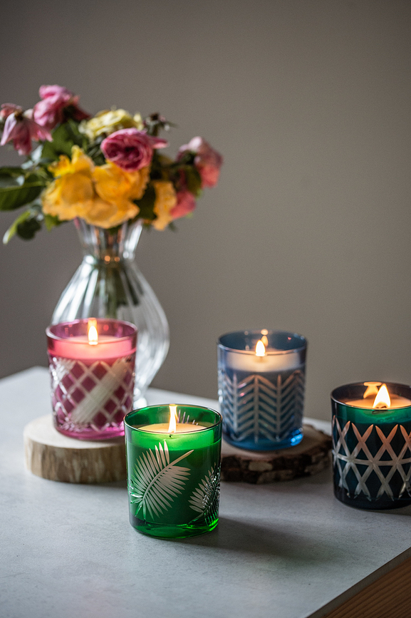 Vela aromática en cristal Huta Julia Paris Elegance