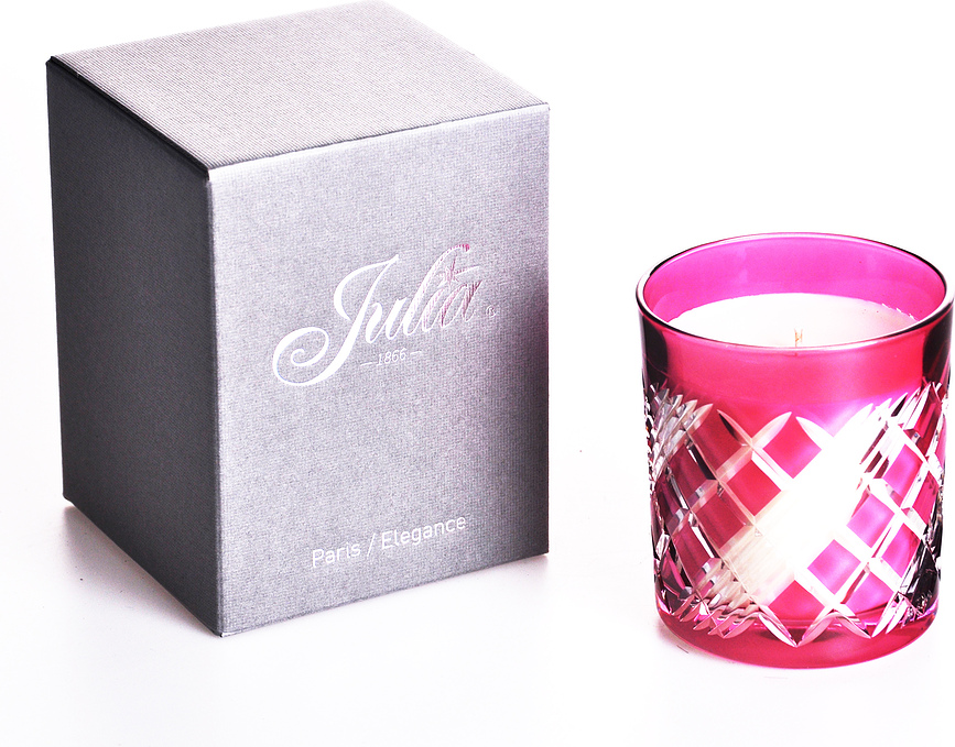 Vela aromática en cristal Huta Julia Paris Elegance