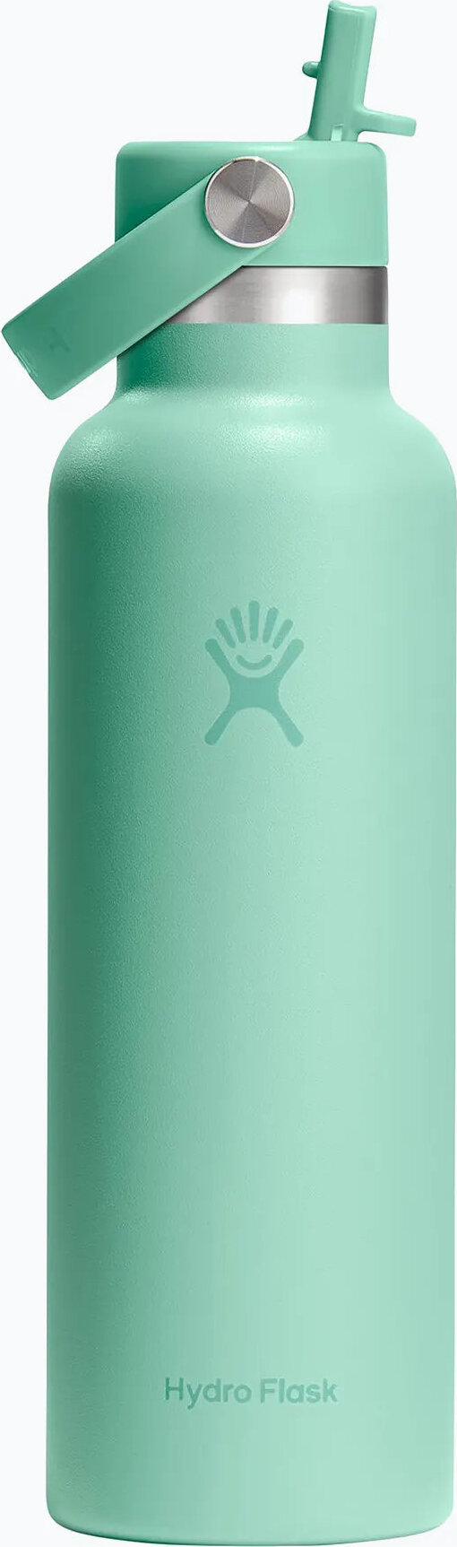 Hydro Flask Thermoflasche mit schmalem Mundstück und Strohhalm 621 ml, Mermaid Green