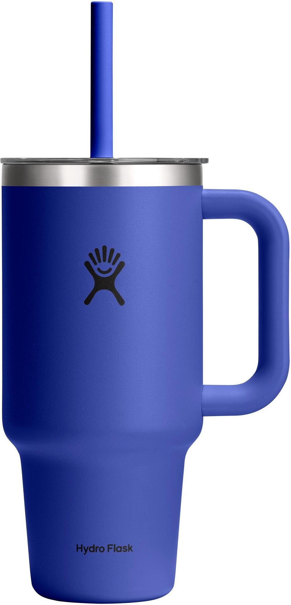 Travel Tumbler Thermobecher mit Griff und Strohhalm 946 ml, Capri Blue