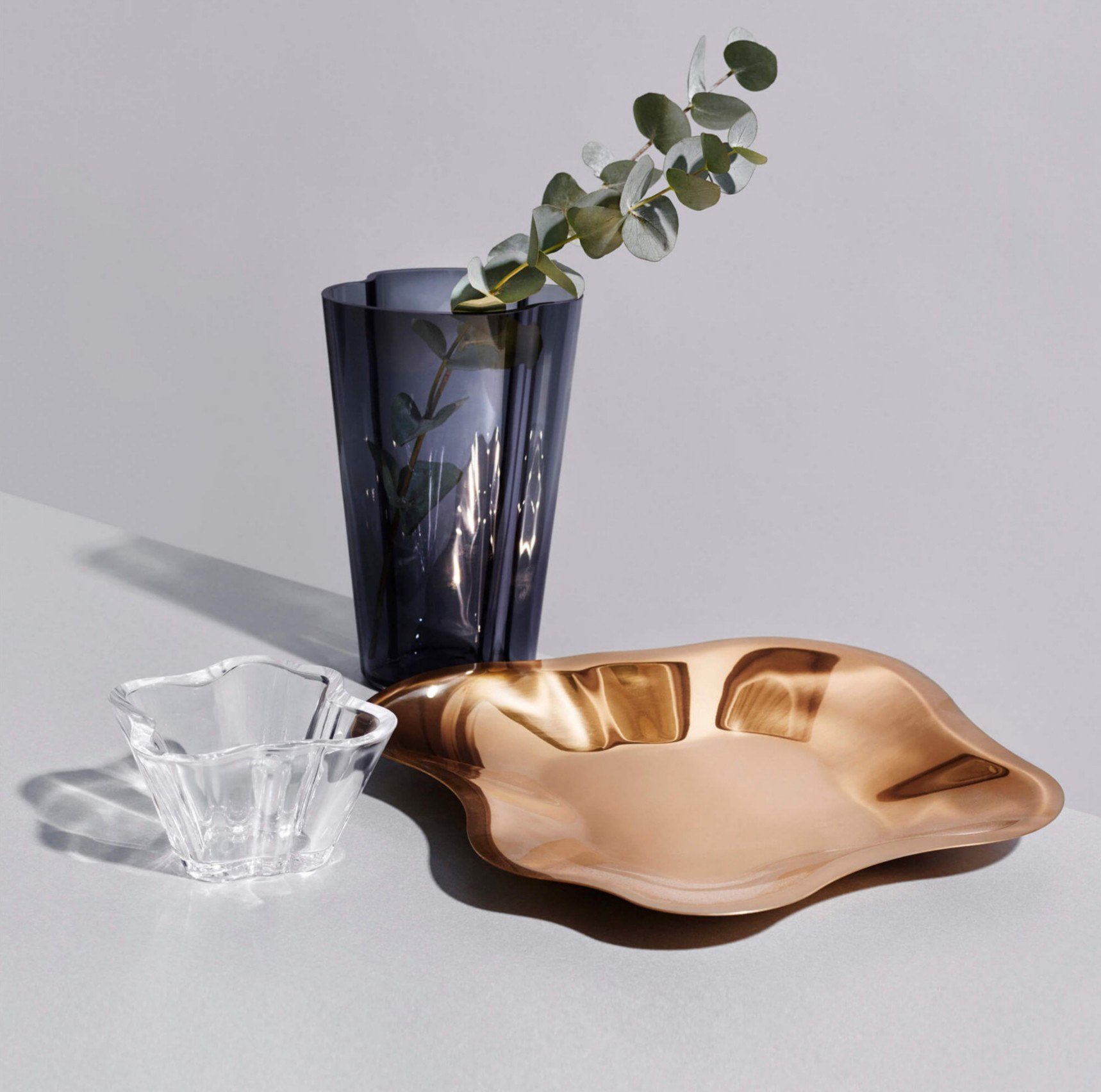 Aalto Bowl rose gold steel - Iittala 1024454 | FormAdore