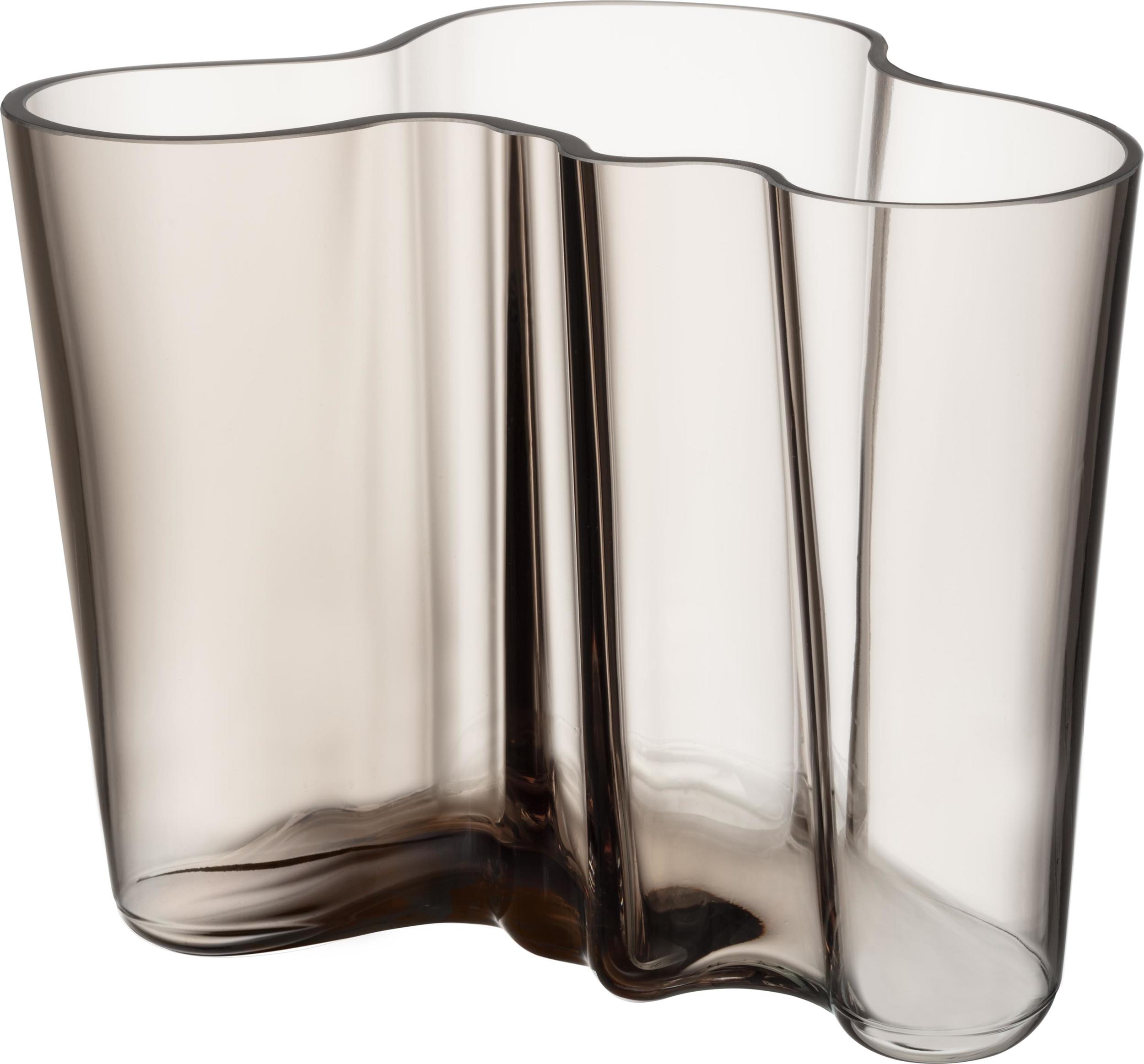 Glasvasen Aalto Vase 16 Cm Beige
