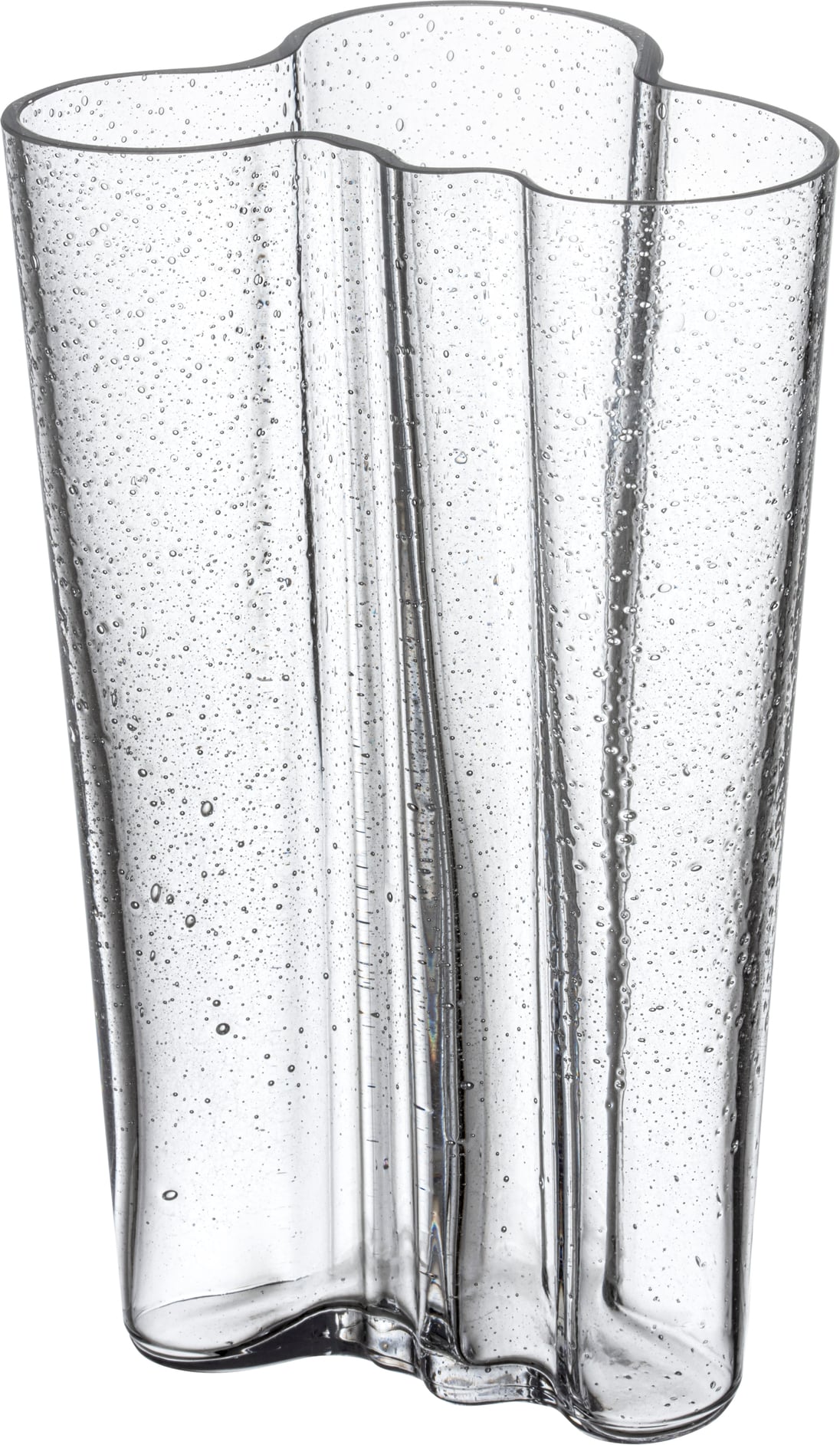Aalto Vase 20 cm, transparent, Blasenglas