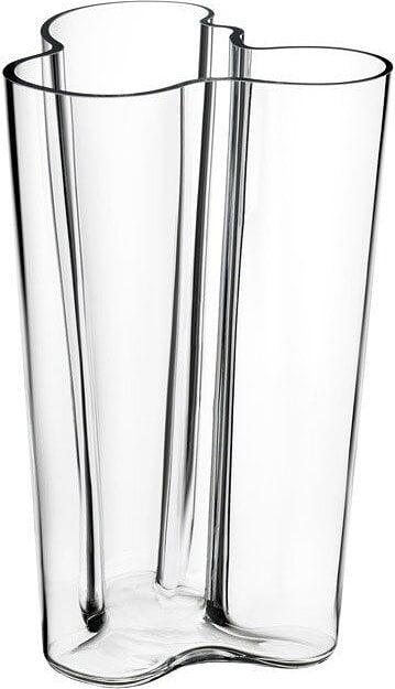 Aalto Vase breit 25 cm transparent