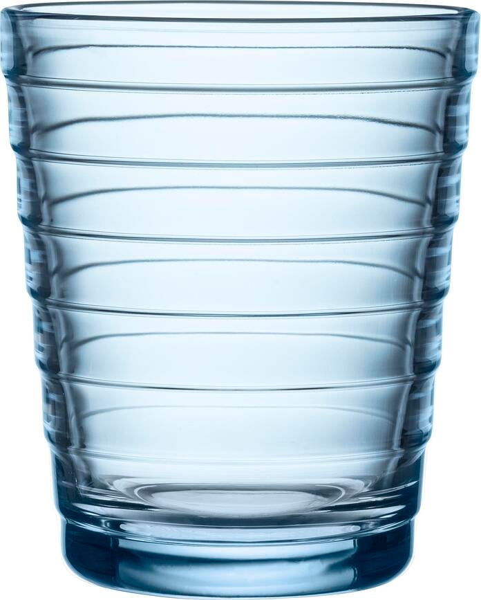 Aino Aalto Glas 220 ml, blå, 2 st