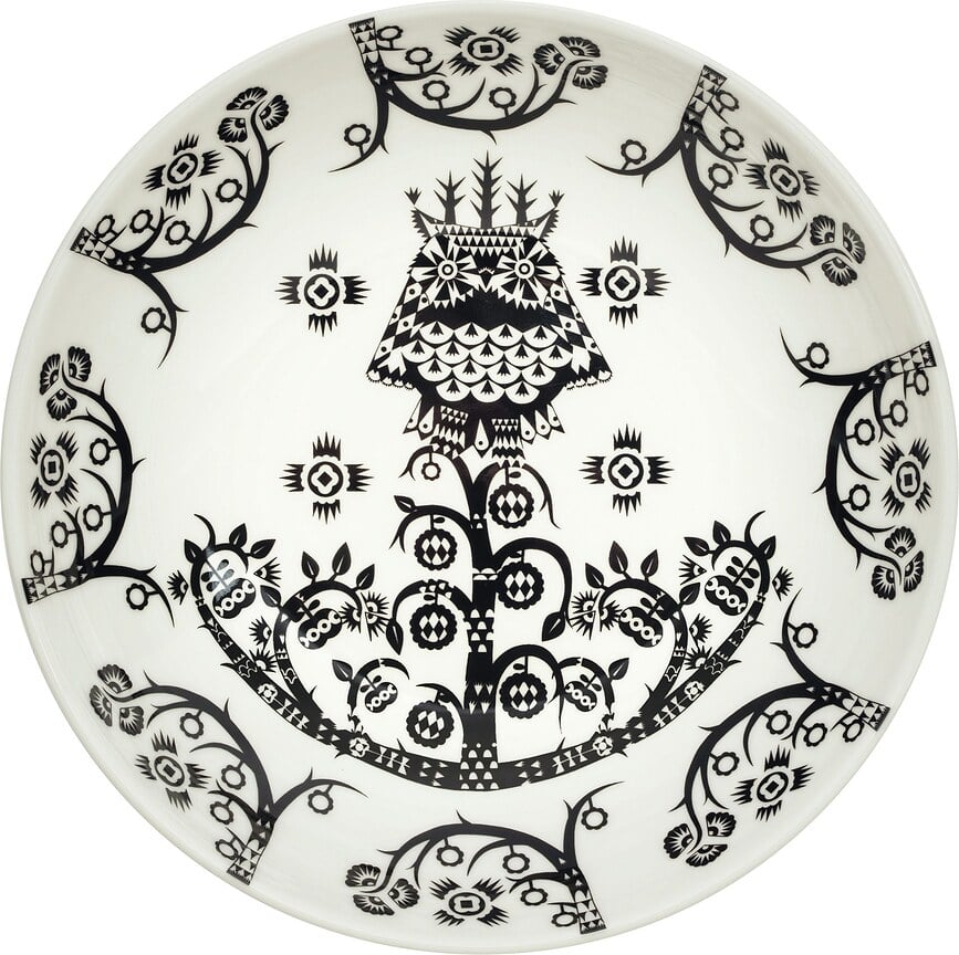 Assiette creuse 20 cm Taika, noire II