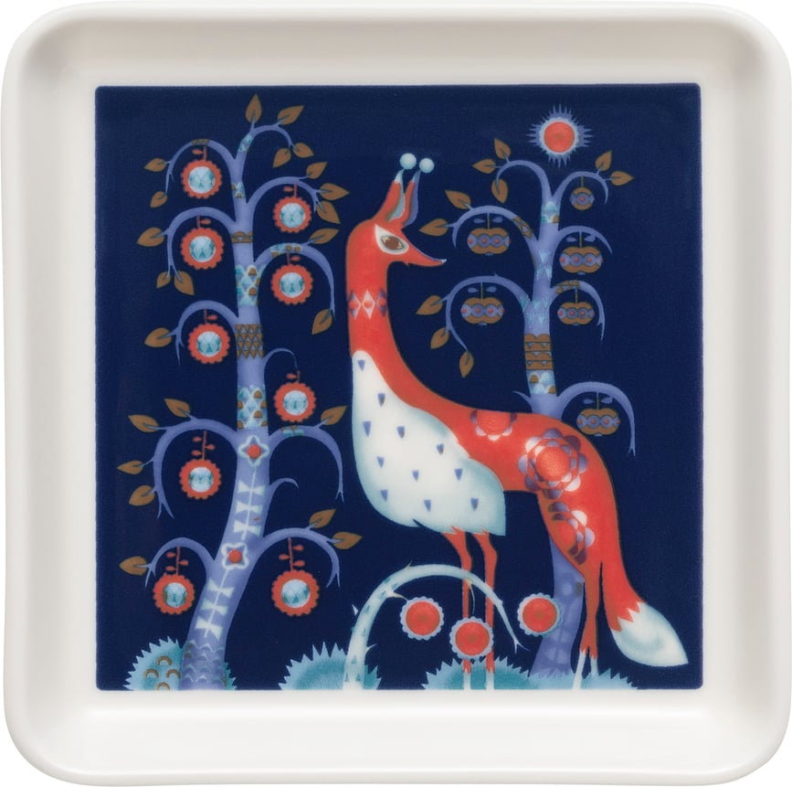 Assiette de service Taika 12 x 12 cm, bleue