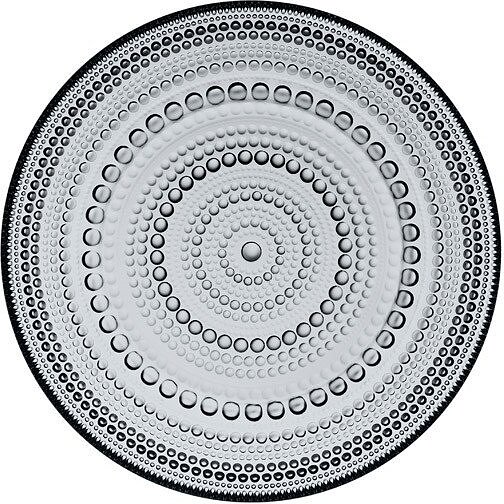 Assiette plate Kastehelmi 17 cm, grise