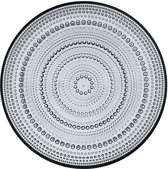Assiette plate Kastehelmi 24 cm, grise