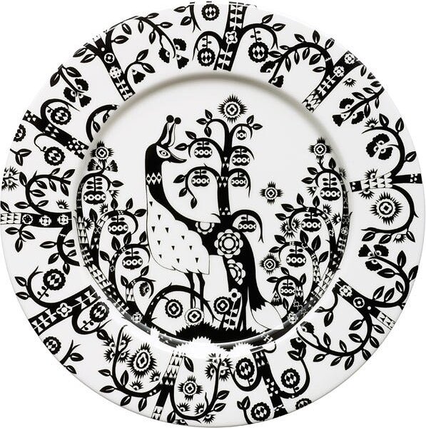 Assiette plate Taika 22 cm, noire