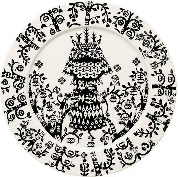Assiette plate Taika 27 cm, noire