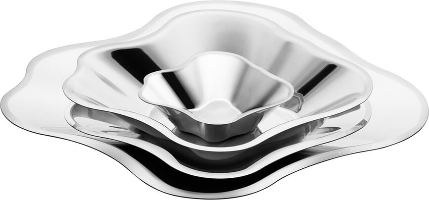 Cuenco de acero Aalto, 35,8 cm