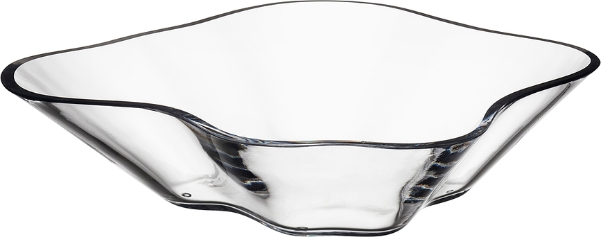 Bol décoratif Aalto 27,9 x 7,5 cm, transparent