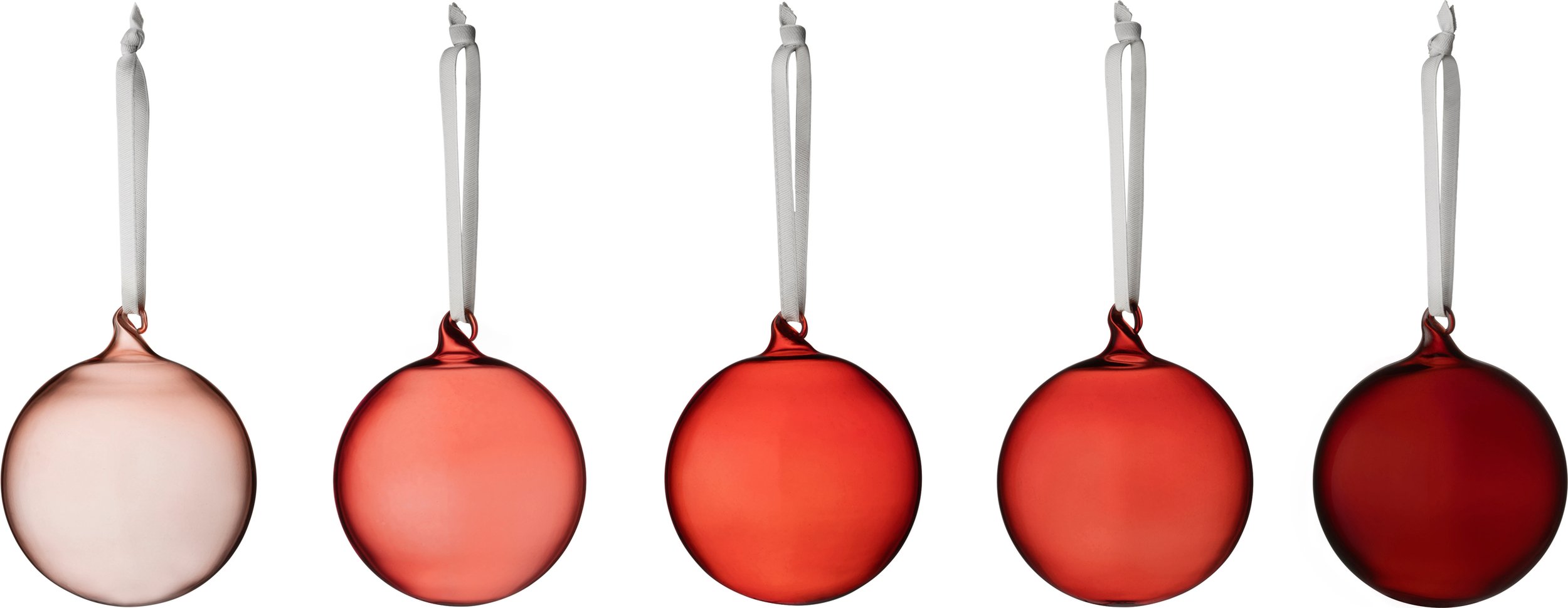 Bombki Iittala 8 cm czerwone 5 szt.