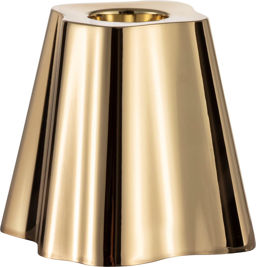 Bougeoir pour bougie classique Aalto, laiton