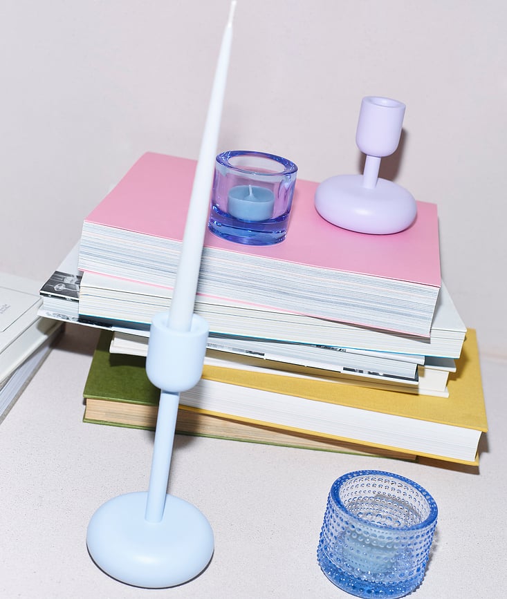 Bougeoir pour bougies chauffe-plat Kivi 6 cm, vert