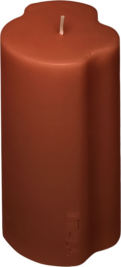 Bougie Aalto 16 cm, marron