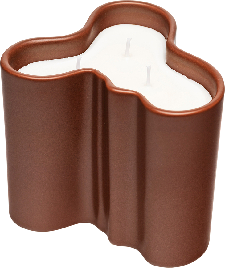Bougie parfumée Aalto 11 cm, marron