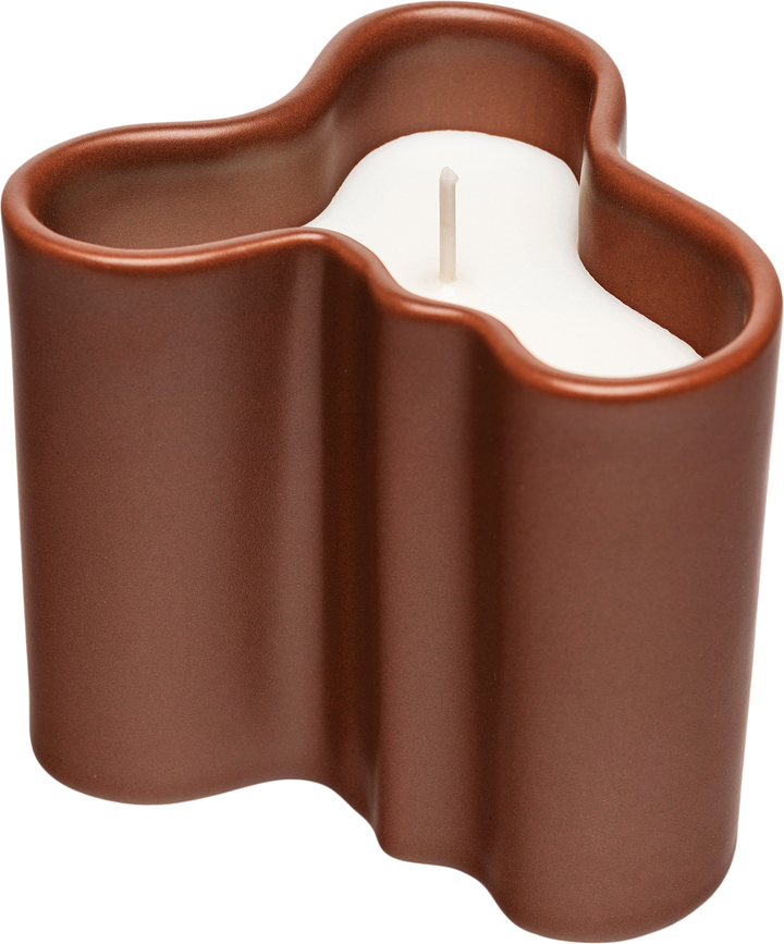 Bougie parfumée Aalto 8 cm, marron