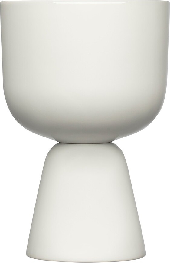 Cache-pot Nappula 19 x 12,5 cm, blanc