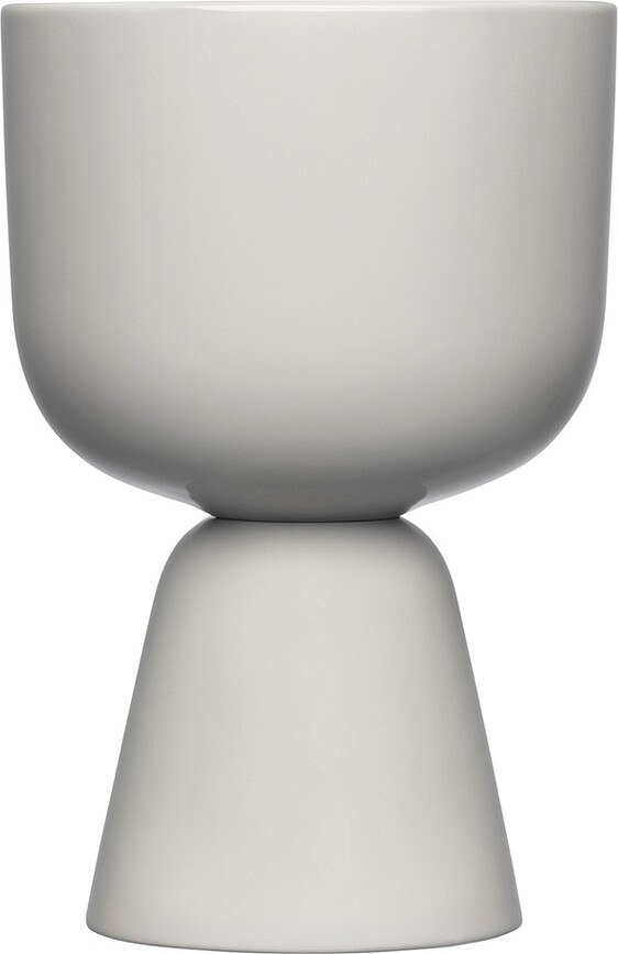 Cache-pot Nappula 19 x 12,5 cm, gris clair